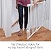 Safety 1st Ready To Install Everywhere Baby Gate, Multi-use Baby Gate with Door for Doorways, Hallways and Stairs, White