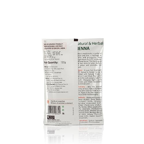 Polvo de Henna Herbal 100% Natural Vlcc 100 g miniatura 4