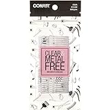 Conair Clear and Metal Free Bobby Pins, Clear, 25 Ct