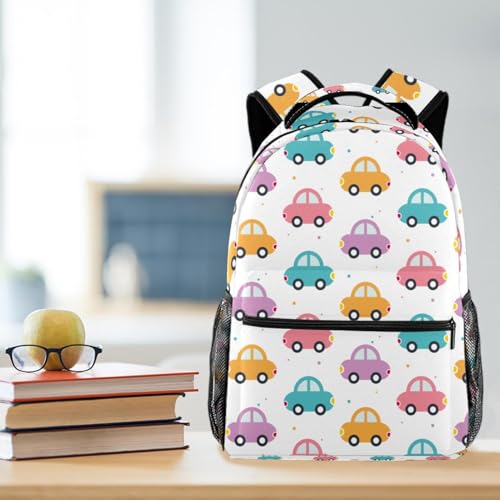 Sac à dos d'école multicolore idéal pour le collège et les sorties - 5