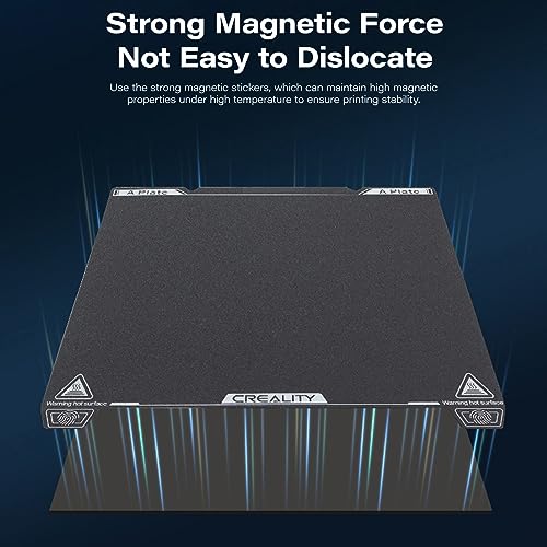 Creality K1 PEI Sheet Double Sided Texture PEI and Sticker,Magnetic Bed Flexible Spring Steel Build Plate,235x235mm Printing Mat Build Surface for Ender 3/Neo,Ender 3 Pro,Ender 3 V2,Ender 5 3D Printer
