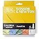 Winsor & Newton 2190616 Galeria Acrylfarben Set Pastell – 5x60ml – hochwertige Acrylfarbe, deckend, brillant, lichtbeständig, Künstler Acrylfarben, vielseitig, ideal für Leinwand und Papier