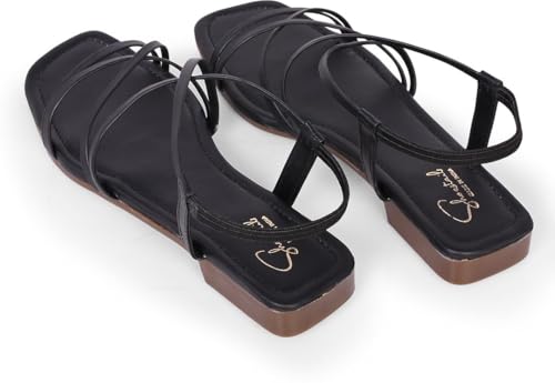 Image of Women Flats Sandals | Stylish Embroidered Slip-On Flats for Women | Comfortable Lightweight Sandals | Ethnic & Casual Footwear for Ladies SL1043