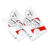 Nepfaivy Zeckenkarte für Mensch Hund Katze - 2 Stück Zeckenkarte Kinder mit Lupe, Zeckenentferner zur Schnellen und Sicheren Entfernung von Zecken bei Mensch und Haustier