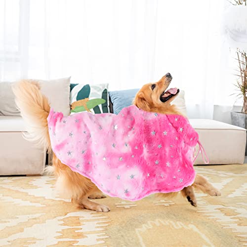 Disfraz Capa Navideña para Perro Rosa Talla S miniatura 2
