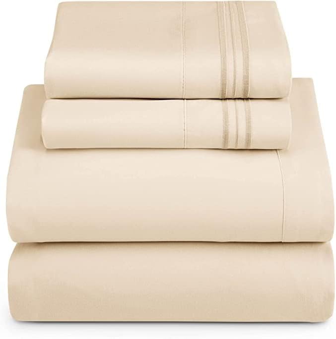 Kaylen Deep Roots Amazon.com: KAYLEN HOME 1800 TC Queen Sheet Set Deep Pocket up to 16 ...