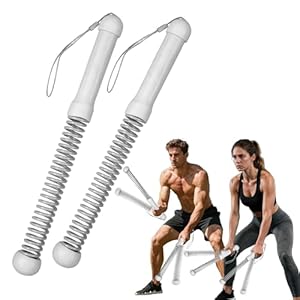 New Upgrade 2nd Generation Weighted Ropeless Battle Ropes for Home Gym,Quiet Cordless Training Rope Fitness Equipment for Women and Men,Portable Cordless Battle Rope for Home&Outdoors,2PCS(gray)