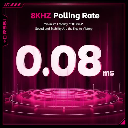 Image of ATK RS6 Ultra Aluminum Hall Effect Gaming Keyboard - 65% Compact 68 Keys, 0.001 mm RT, 8K Polling, Hot-Swappable, RGB (Pink-Jade Magnetic)