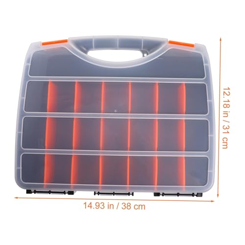 Boîte à composants transparente avec compartiments modulaires pour l'atelier - 3