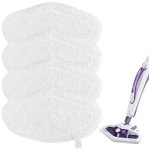 4 Vadrouilles de Rechange Lavables pour Polti Vaporetto Brosse Vaporforce PAEU0332, Lingettes Reutilisable Pour Brosse PAEU0332 Polti Vaporetto