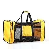 ohfruit Schnorchelausrüstungstasche Große Netztasche Duffle Gear Bag Tauchbedarf Leicht Gelb