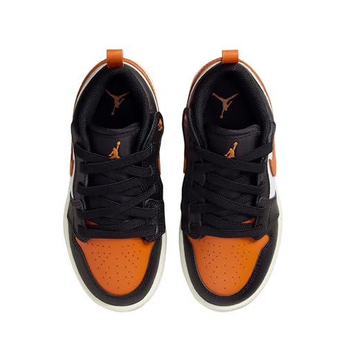 Jordan 1 Low Alt Little Kids' Shoes (Black/White/Sail/Starfish)3