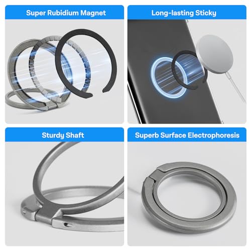 Image of CoBak 6.8 inch Clear Case, not for iPad(A0723) | Lightweight, Scratch-Proof Silicone Back Cover with a Magnetic Ring Stand