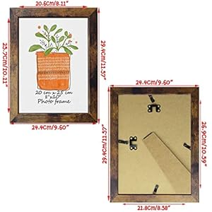 PETAFLOP 8x10 Picture Frame Rustic Brown Frames Fits 8 by 10 Inch Prints Wall Tabletop Display, 7 Pack PETAFLOP 8×10 Picture Frame Rustic Brown Frames Fits 8 by 10 Inch Prints Wall Tabletop Display 7 Pack