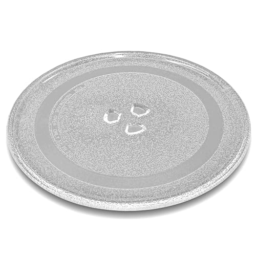 vhbw Placa de microondas compatible con Quigg MW9082 microondas - Plato giratorio con soporte en Y, vidrio, 24,5 cm