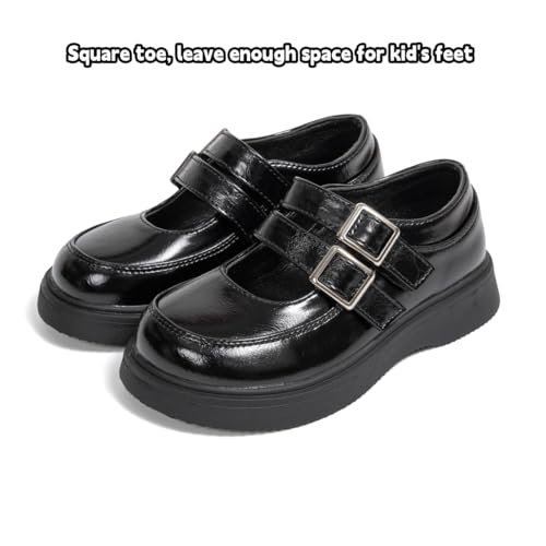 Toddler Little Girls Classic Black Mary Jane Oxford School Uniform Dress Shoes - Flower Girl Party Princess Flats Formal Footwear4
