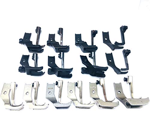 HONEYSEW 14SET Walking Presser Feet FIT for JUKI CONSEW Singer Brother Industrial Sewing (HM-WF14)