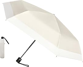 Sun Umbrella, UV Protection, 100% Light Blocking, Folding, JIS Certified, Heat Shielding Folding Umbrella, One-Touch Automatic Opening/Closing, Compact, Lightweight, Folding Parasol, UV