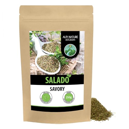 Alpi Nature Ajedrea Seca 250g, Hierba Ajedrea Seca y Frotada para Cocinar, Satureja