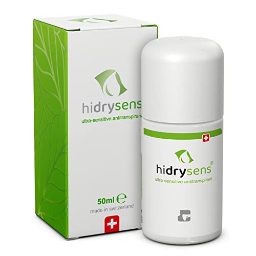 hidry sens Antitranspirant - kein Deo - ultra sensitives Antiperspirant mit Cooling-Effekt gegen Achselschweiß, Schwitzen an sehr empfindlichen Körperregionen und bei Kindern