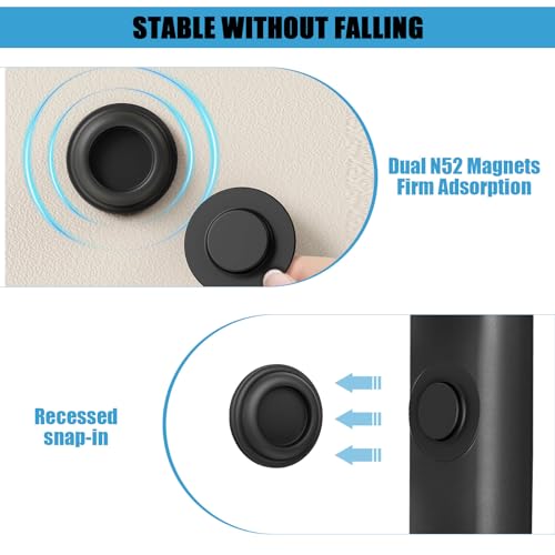 2025 Magnetische Fernbedienungshalterung aus Silikon, 4 Stück, Wandhalterung, Fernbedienungshalter, ohne Bohren, selbstklebend, Wand-Organizer für Haus, Büro, Schule (Kreis)