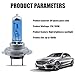 GKmow 2 PCS H7 Car Halogen Bulb, 12V 100W High-power Stone Car Bulb Low Beam, Universal Automotive Replacement Accessories, Product Compatible with Cars, Trucks, Vans, SUVs, Trailers (White)