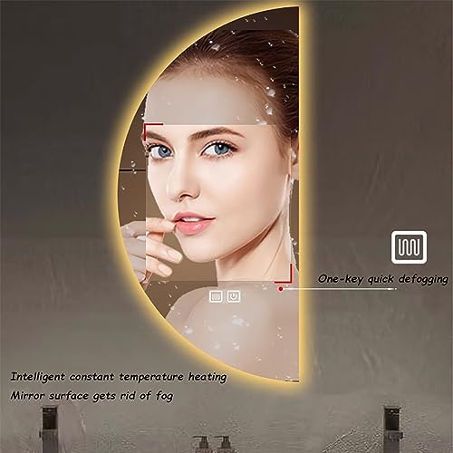 Miroir de salle de bain LED anti-buée intelligent avec éclairage tactile réglable - 6