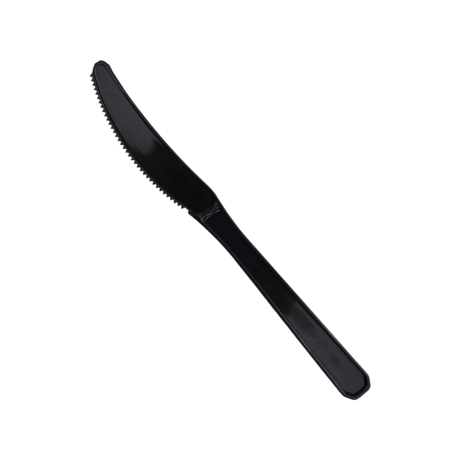 Pack of 250 Heavy Black Plastic Knife Durable Disposable Cutlery Ideal for Catering Takeaway Events Sleek Design Bulk