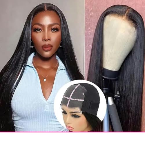 Pelucas de cabello humano con frente de encaje 13x4 para mujeres Pelucas de cabello lacio con encaje HD prearrancado de 13x6 Peluca sin pegamento 5x5 Pelucas precortadas Wear And Go-16 pulgadas-180%