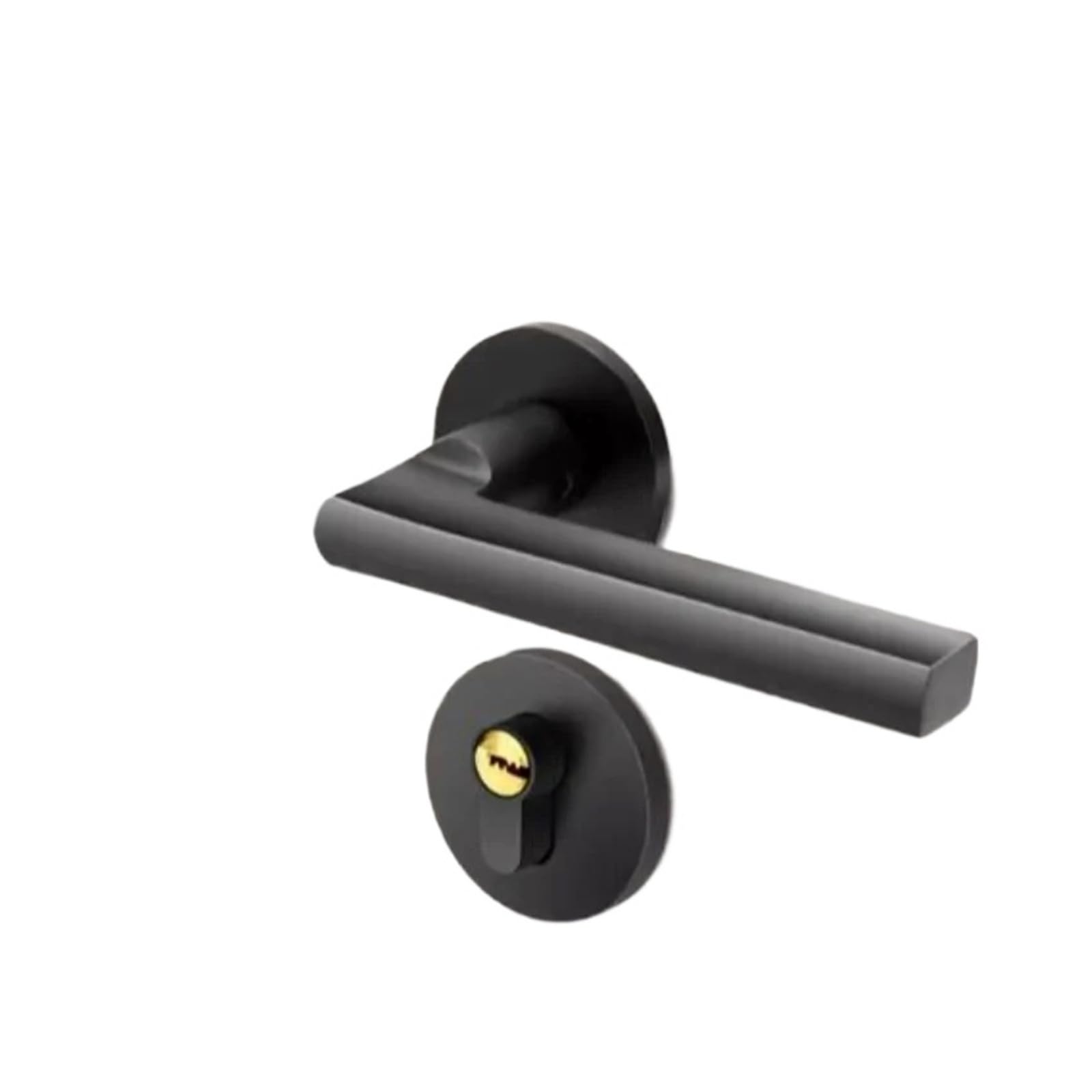 Bedroom aluminum alloy door lock silent bathroom household with key(E_50MM)