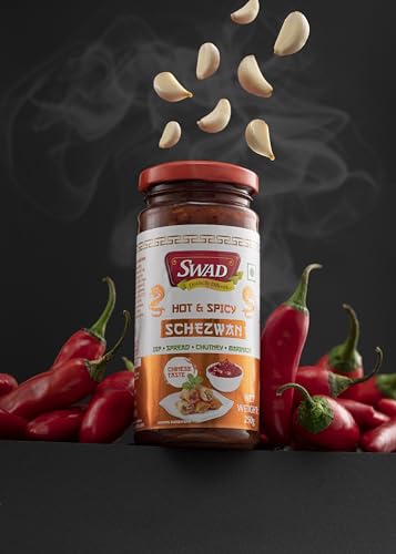 Image of SWAD Hot & Spicy Schezwan 250g Pack of 2 | Dip | Spread | Chutney | Marinate