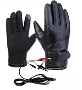 TOTMOX Motorrad elektrisch beheizte Handschuhe, Winter Winddichte warme Handschuhe, Unisex USB-be...