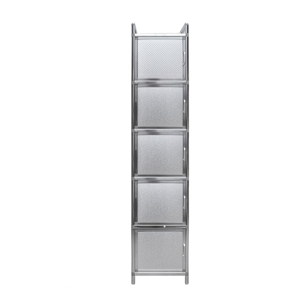 Tavolo da lavoro da cucina in acciaio inossidabile con ante impermeabili da pavimento, per ristoranti e catering, 89 x 89 x 172 cm