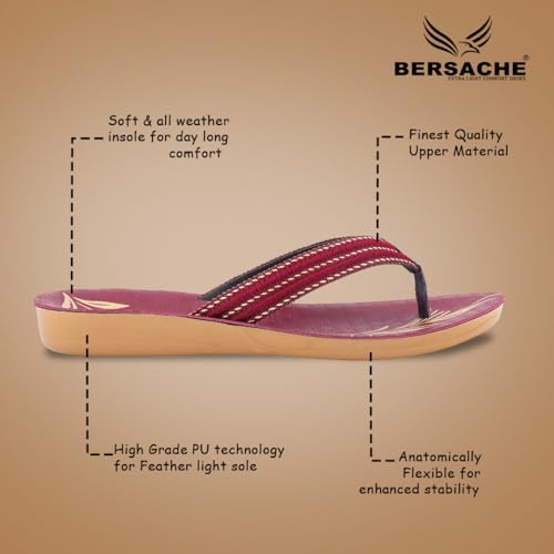 Image of BERSACHE Extra Soft Classic Casual with Regular wear with Ultra Soft Slipper for Women's