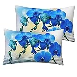 Confort rafraîchissant : le matériau respirant aide à réguler la température pour assurer le confort. Restez au frais tout au long de la nuit avec nos magnifiques taies d'oreiller en polyester de qualité avec impression orchidée spécialement conçues pour fournir une expérience de sommeil rafraîchissante à ceux qui ont tendance à dormir chaud.