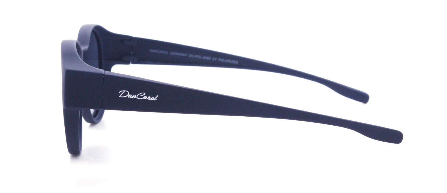 DanCarol DC-POL-2060-C9-niebieskie – okulary ochronne, idealne dla osób noszących okulary z polaryzacyjnymi szkłami