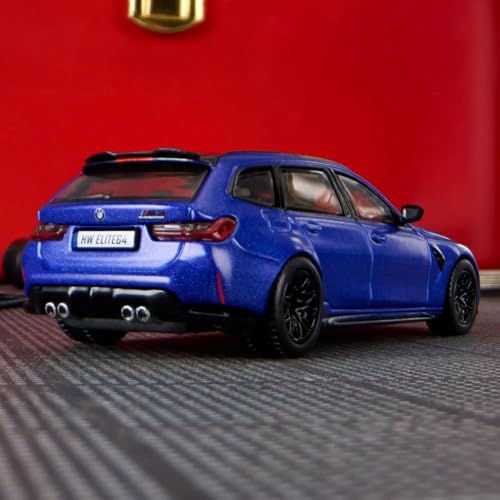 Image of Hot Wheels Elite 64 BMW M3 Touring Mattel Creations HNJ58 Collectiable 1:64 Scale Die-Cast Car (Blue)