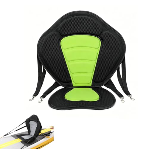 JXBUSIB Kayak Seat for Perception Rambler 13.5 Tandem 2017–2023, High Back Padded Seat with Adjustable Straps and Comfortable Cushion Design for Kayaks, Canoes, Paddle Boards,C Green