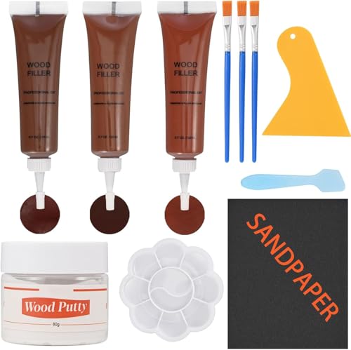 Wood Furniture Repair Kit,Vinyl Floor Repair Kit -3 Color Laminat