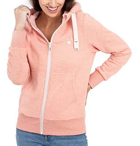 Sweat à capuche zippé pêche taille 48 pour femme FinjaCMYK veste
