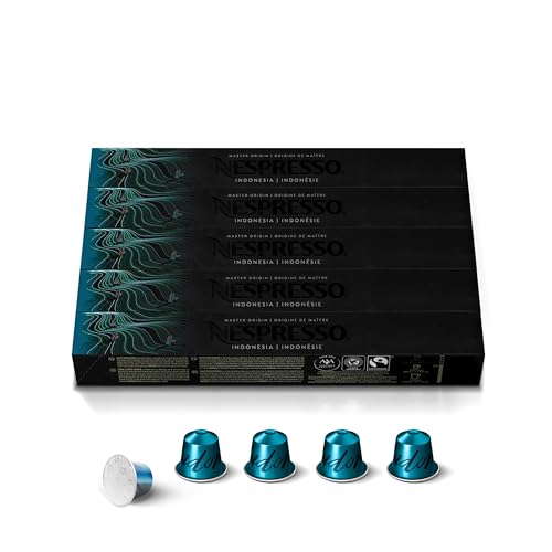 Nespresso Capsules Original, Indonesia Master Origin,Dark Roast Coffee, 50 Count Coffee Pods