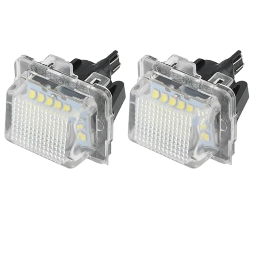 Luces matrícula Benz Clase C W204 solucionar luz fundida con lámpara trasera 12V 6500K blanca