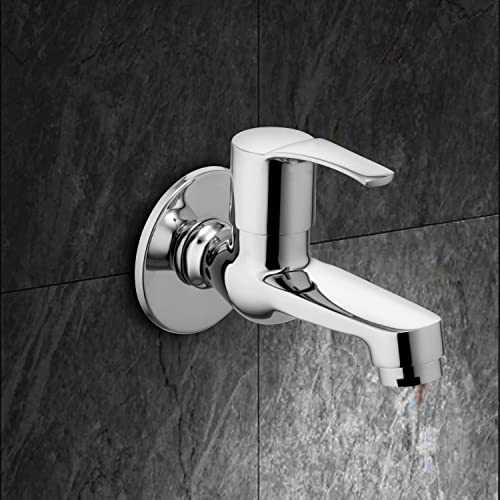 Image of ALTON ESA9205 Brass Bib Cock Short Body with Wall Flange, Chrome Finish