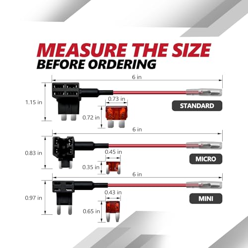 OPT7 Aura Universal Replacement Fuse Tap Adapter Set & Power Wire