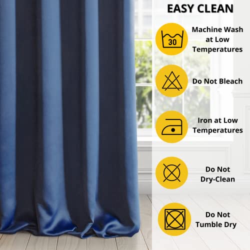 Eurofirany LOGAN Extra Long Blackout Curtain, 1 Unit Rod Pocket, Rufflette Tape - Image 3
