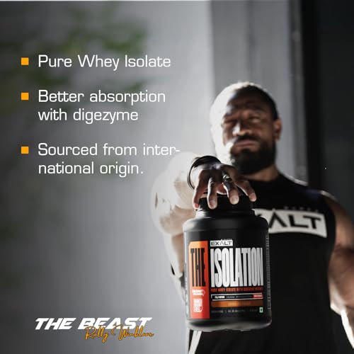 Image of The Isolation Pure Whey Isolate With Digestive Enzymes | 25g Protein | 5.6g BCAAs | 150mg Digestive Enzyme | Zero Added Sugar | Whey Isolate (907 gm, Cookies Pista)