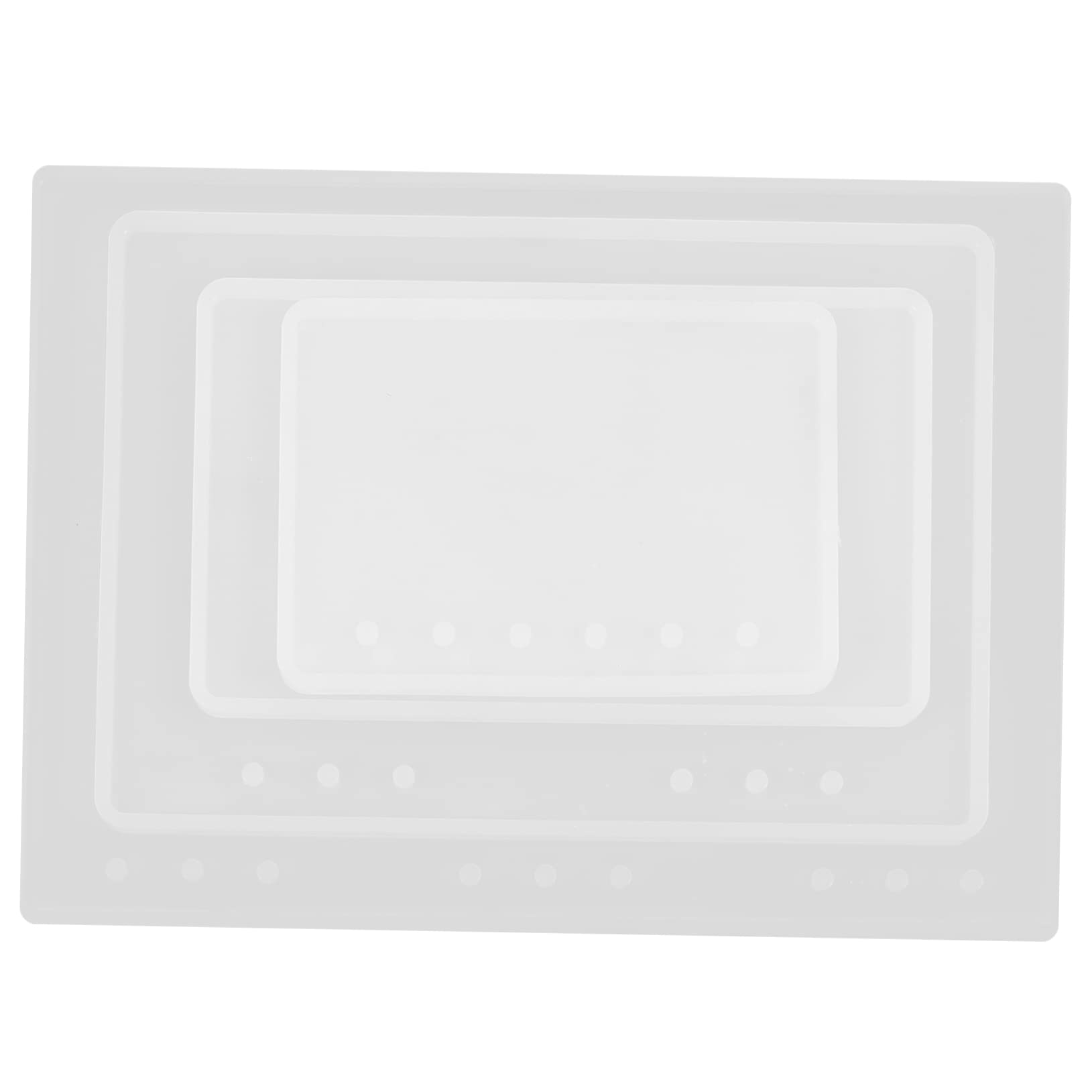 Anneome Moule en Silicone pour Carnet de Notes B5 A6 A7 DIY Résine Époxy Couverture Cristal Flexible et Facile à Nettoyer Artisanat Personnalisé Bricolage Créatif