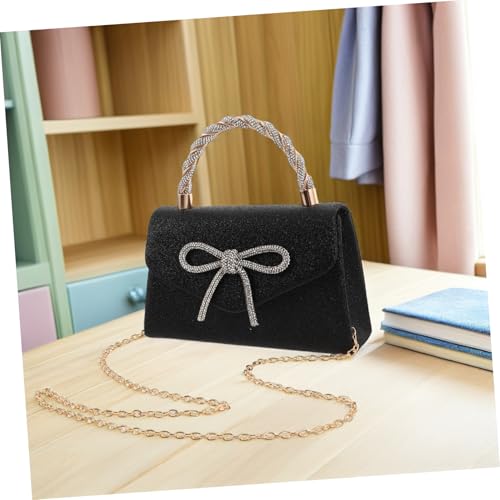 Sac de soirée luxueux à sequins LIFKOME pochette raffinée avec nœud d'exception