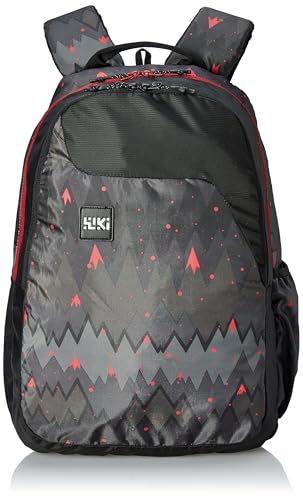 Image of Wildcraft Wiki 1 30L Laptop Backpack for Men & Women | Fits 15.6 inch Laptop | Padded Shoulder Straps, Multi Compartments, Anti-Theft Zippers | School & College Bag | Ombre Pattern Black