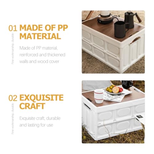 Boîte de rangement grosse capacité blanche pour stocker tout - 4
